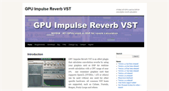 Desktop Screenshot of gpuimpulsereverb.de